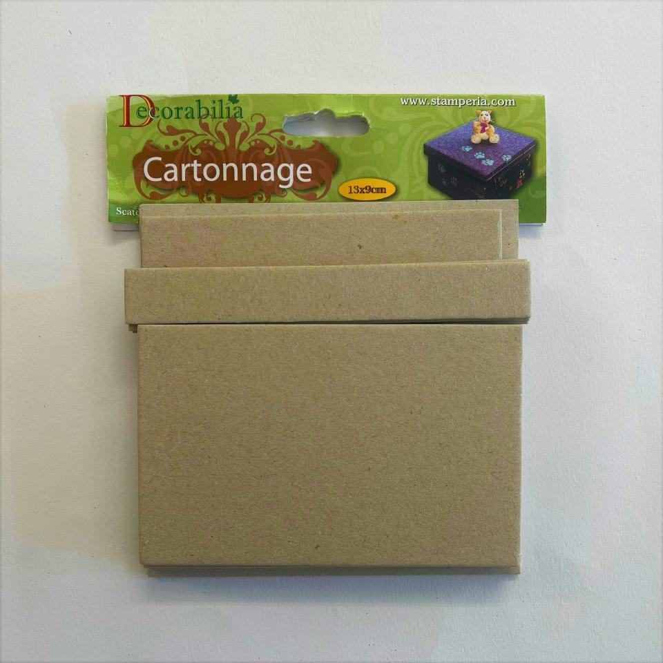Scatola in cartone sagomato stamperia Misura 13 x 13 altezza 9 cm