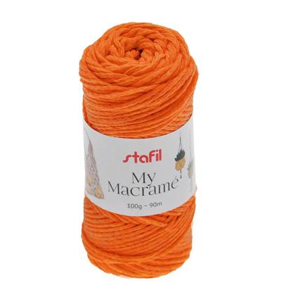 My Macramè colore arancione stafil 100g - 90m