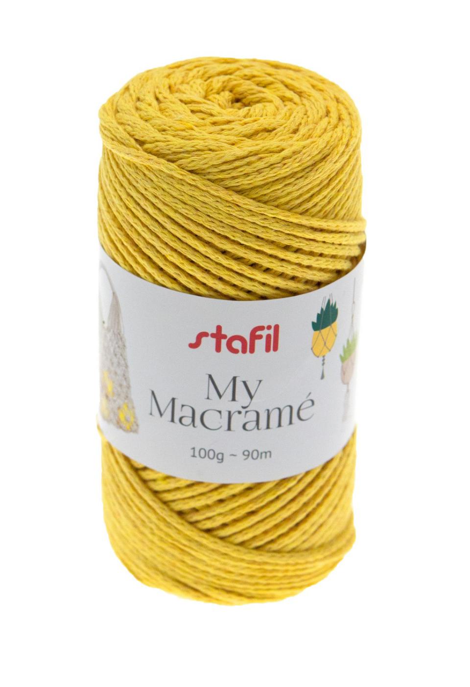 My Macramè colore giallo stafil 100g - 90m