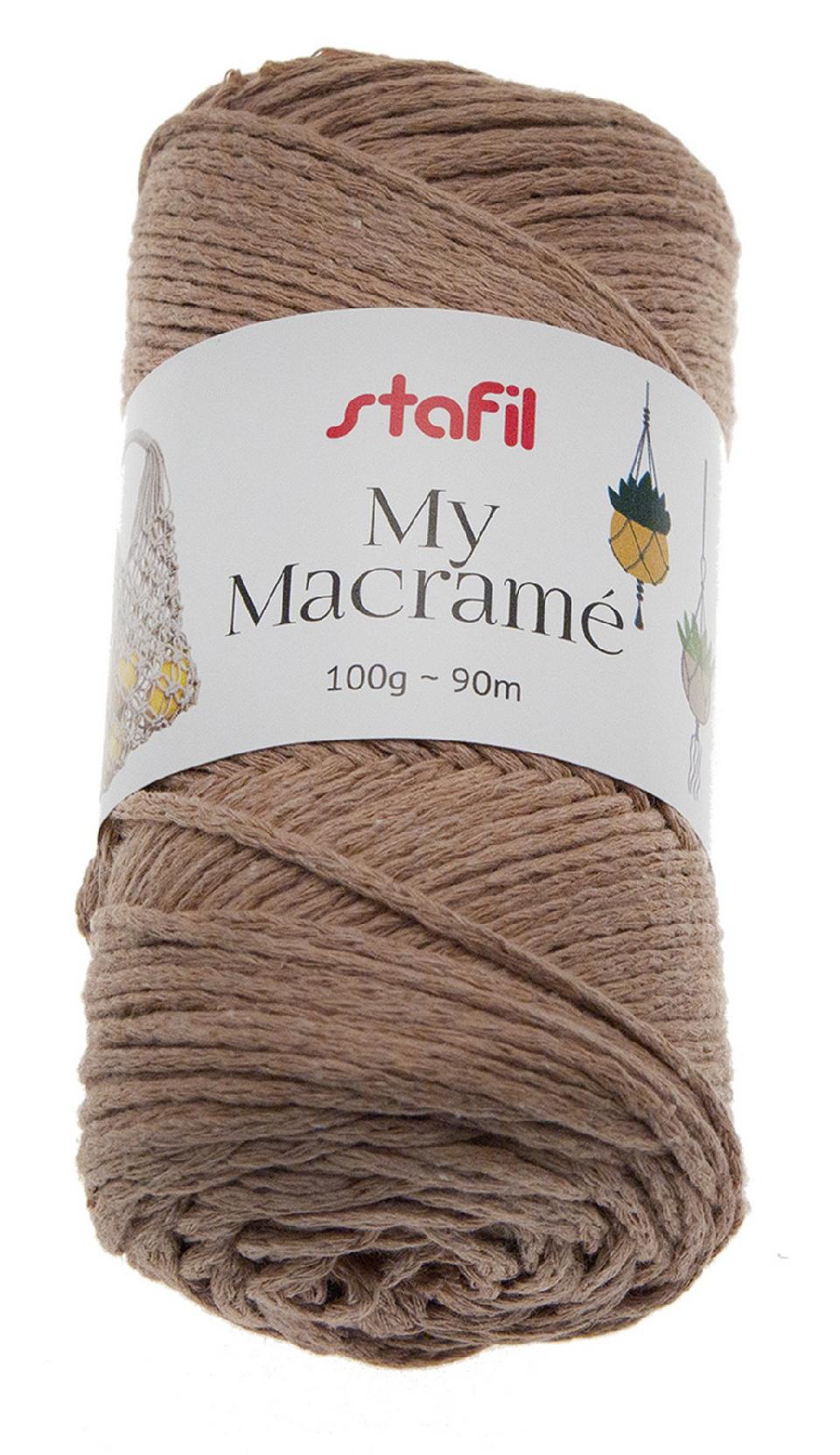 My Macramè colore caffè stafil 100g - 90m