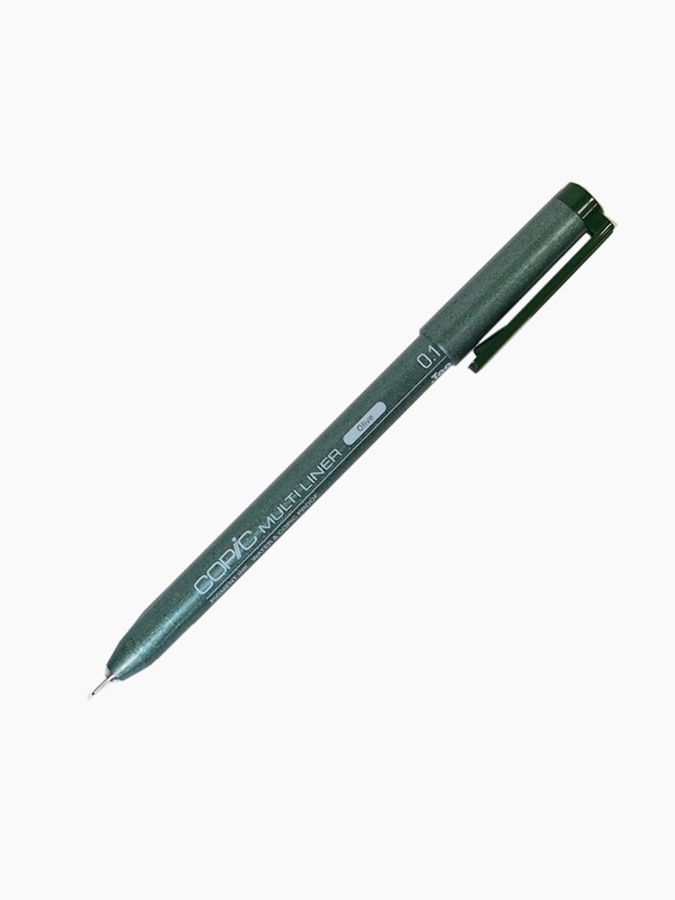 multiliner colore verde oliva Copic 0.1 mm