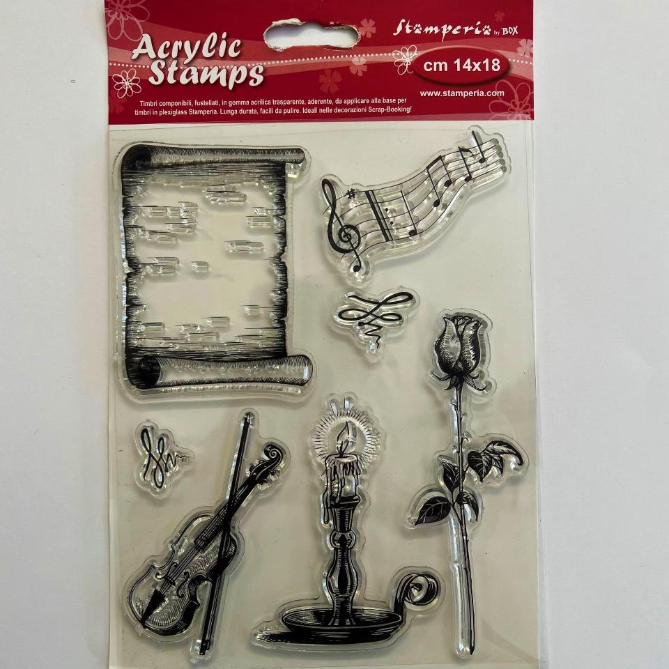 Timbro note musicali ScrapBerry's 14 x 18