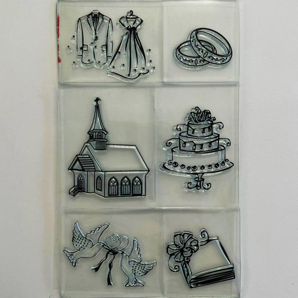 Timbro trasparente matrimonio Rayher 9 x 15