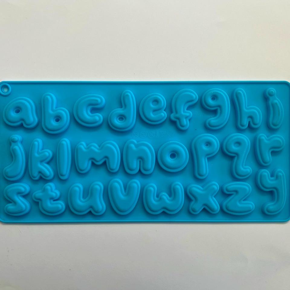 Stampo in silicone - Lettere hobby fun 3,5 x 3,5 cm