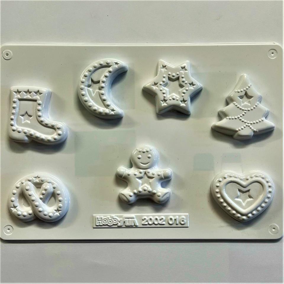Stampo in plastica - decorazioni natalizie HobbyFun 16,5 cm x 24 cm