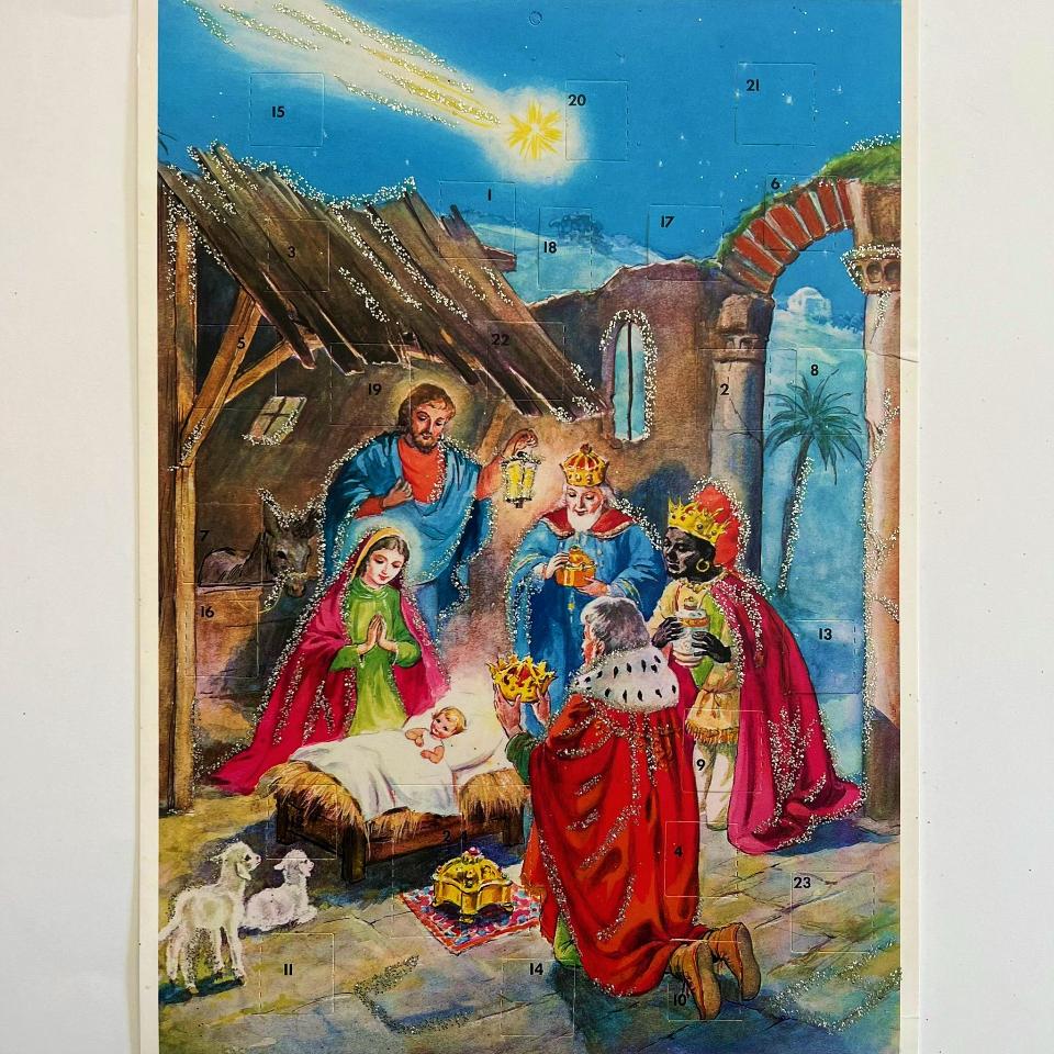 Calendario avvento presepe e re magi papeterie busta da 1 pezzo 21 x 29,7