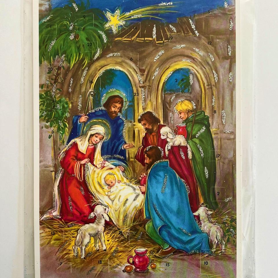 Calendario avvento re magi e presepe papeterie busta da 1 pezzo 21 x 29,7