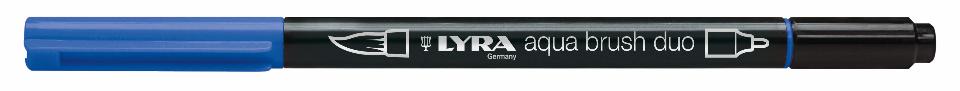 pennarello aqua brush duo lyra blu orientale