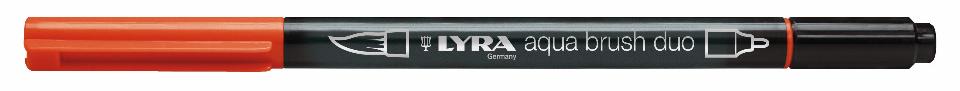 pennarello aqua brush duo lyra rosso permanente
