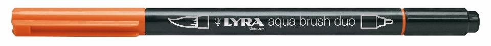 pennarello aqua brush duo lyra arancio