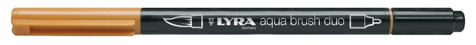 pennarello aqua brush duo lyra ocra d'oro