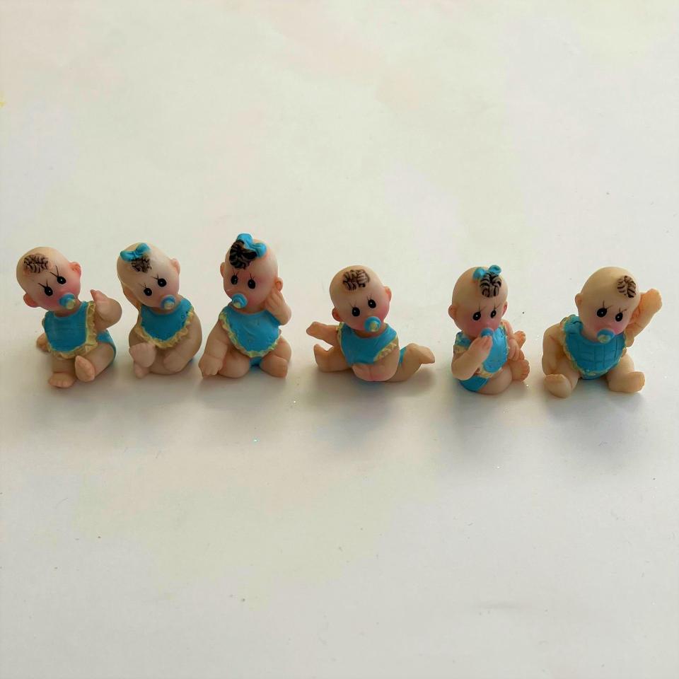 decorazione bambini con ciucci rayher polyresina 3,5cm confezione 6pezzi