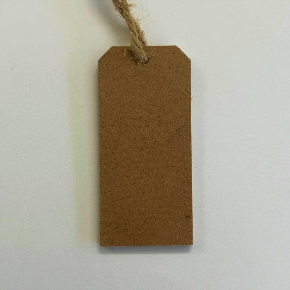 Targhetta in mdf Decorabilia h 8  x 4 cm