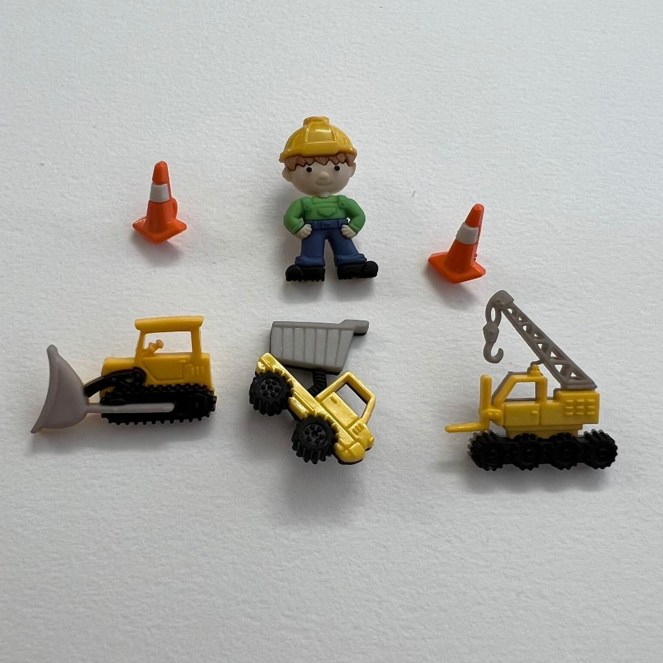 Bottoni decorativi in resina - zona di lavoro stafil 6 pezzi per 3 cm circa