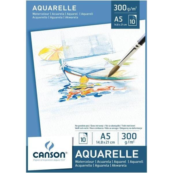 Blocco acquerello Canson formato A 5 14,8x21cm  300g/mq