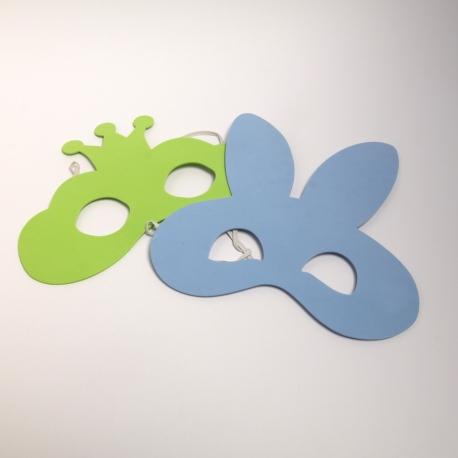 Maschera mousse in gomma Eva o Crepla stamperia SAM05 cm 21 2 Pezzi azzurro e verde