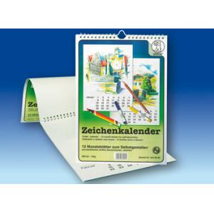 Calendario da disegno spiralato lato corto ursus 190/g/m | A421 x 29,7 | 12 fogli