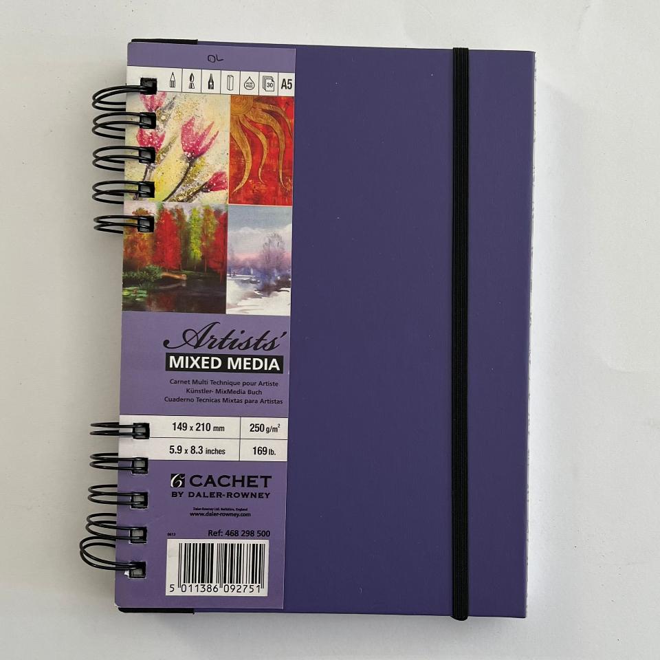 blocco spiralato mixed media con copertina doppia daler rowney 149 x210 mm 250g/mq