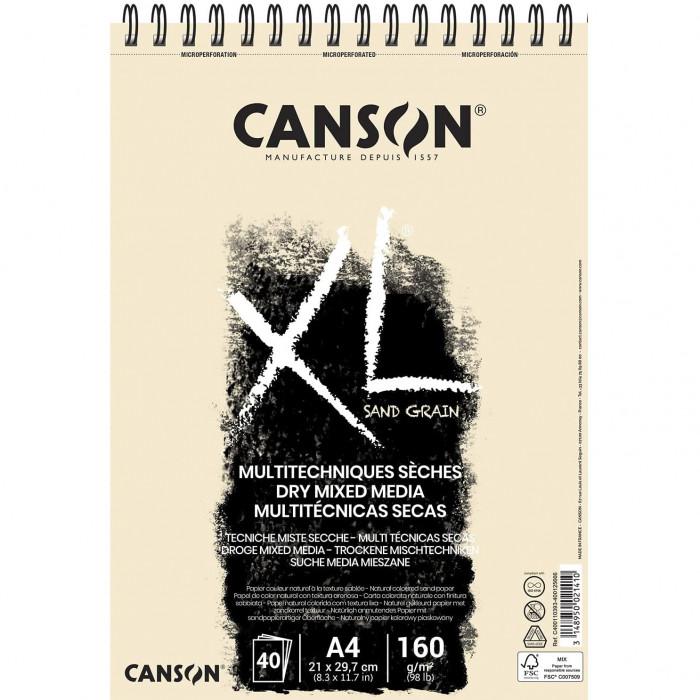 blocco  per tecniche secche XL Canson A4 21 x  29,7  | 40 Fogli |160 g/m2