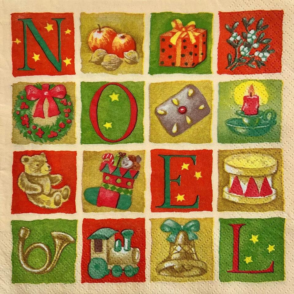 tovaglioli per decoupage noel arti e grafica busta da 2 pezzi 33x33