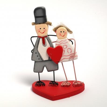 Coppia di innamorati su cuore Arti e Grafica