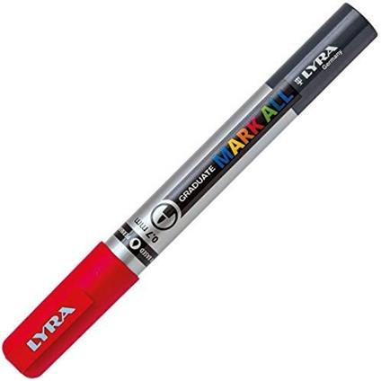 Mark all (marcatori universali) lyra rosso xs (punta 0,7 mm)