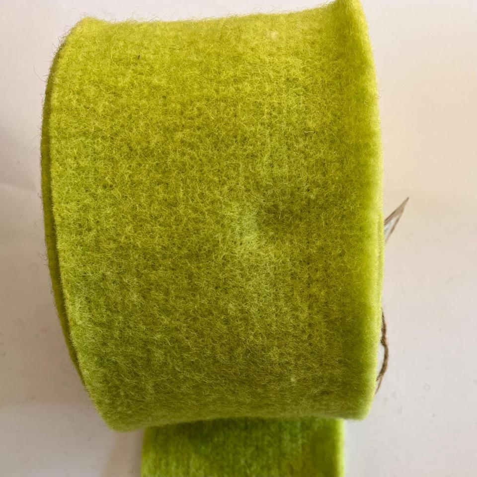 Fascia di feltro in lana cotta colore verde pistacchio Stafil h 15 x 1mt