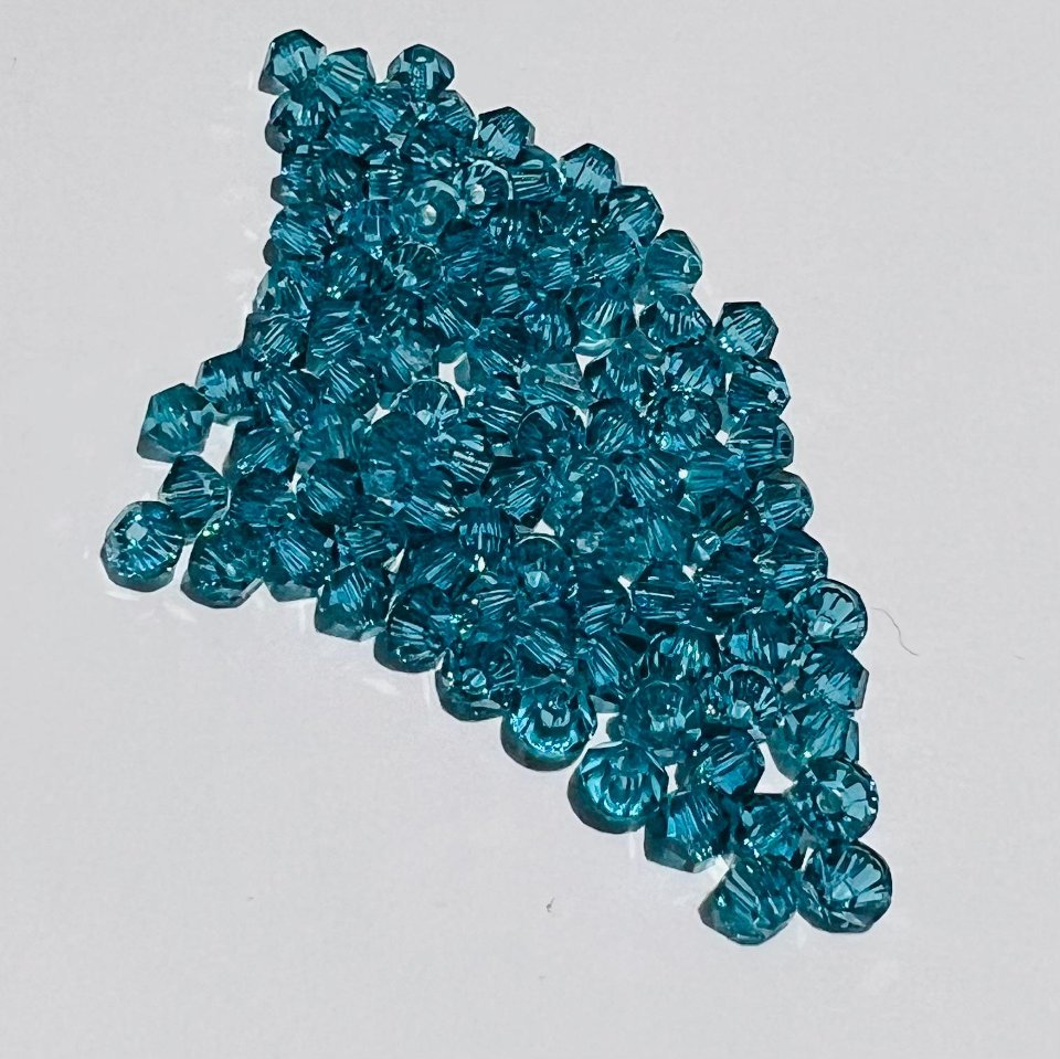 Swarovski bicono Indicolite 3 mm swarovski 3 mm (busta da 100 pz)