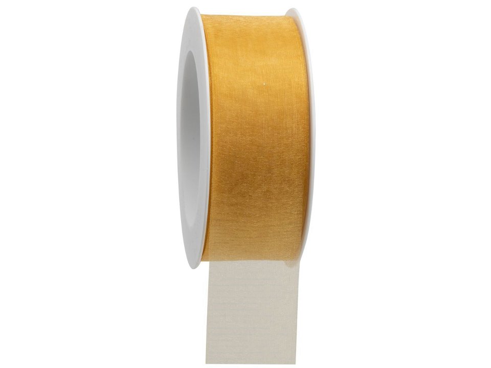 nastro organza giallo  oro Goldina 40 mm x 1 mt