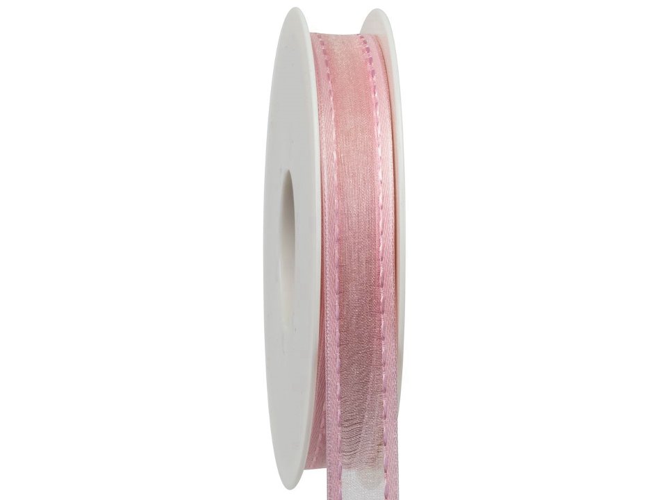 nastro organza rosa pastello Goldina 15 mm x 1 metro