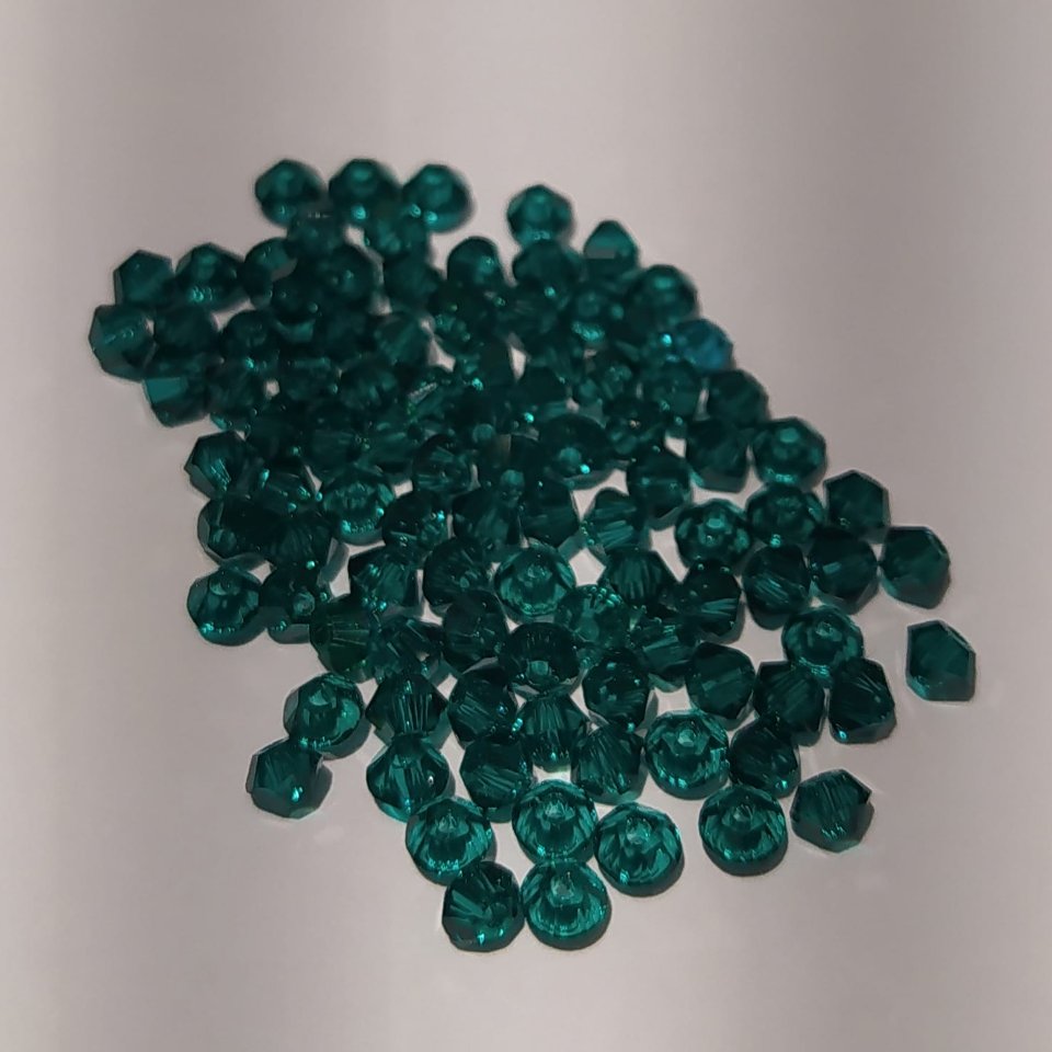 Swarovski bicono Emerald 3 mm swarovski 3 mm (busta da 100 pz)