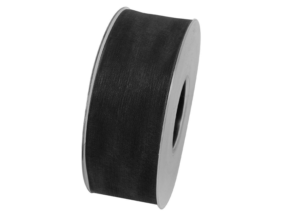 nastro organza nero Goldina 40 mm x 1 mt