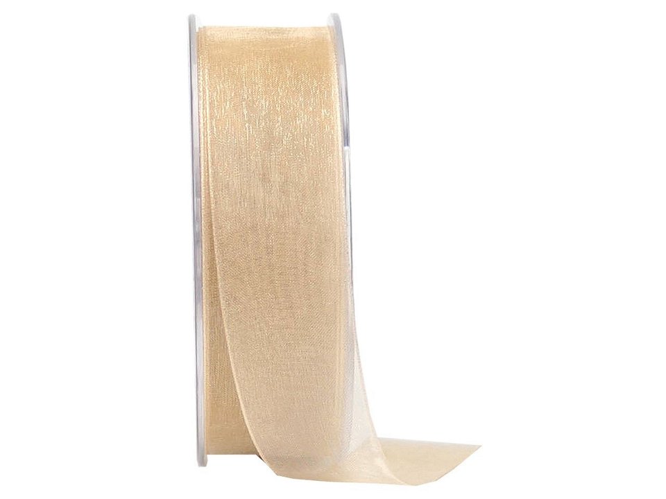nastro organza natura Goldina 40 mm x 1 mt