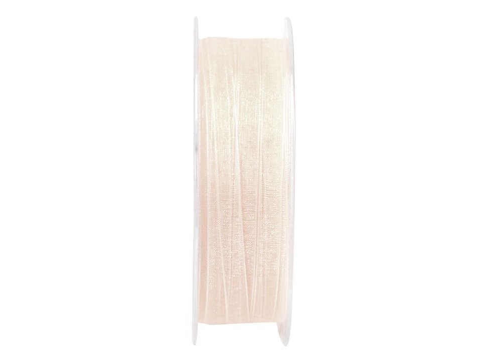 Nastro organza avorio 7mm Goldina busta da 5mt