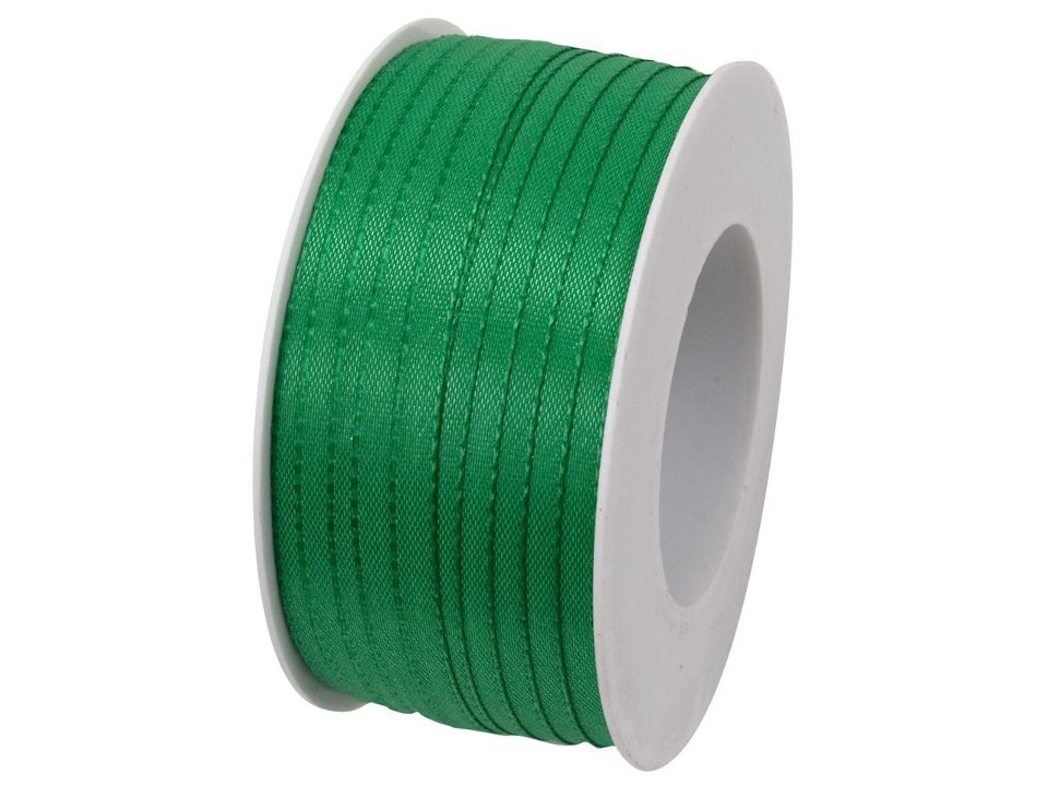 Nastro in raso verde Goldina busta da 5 mt
