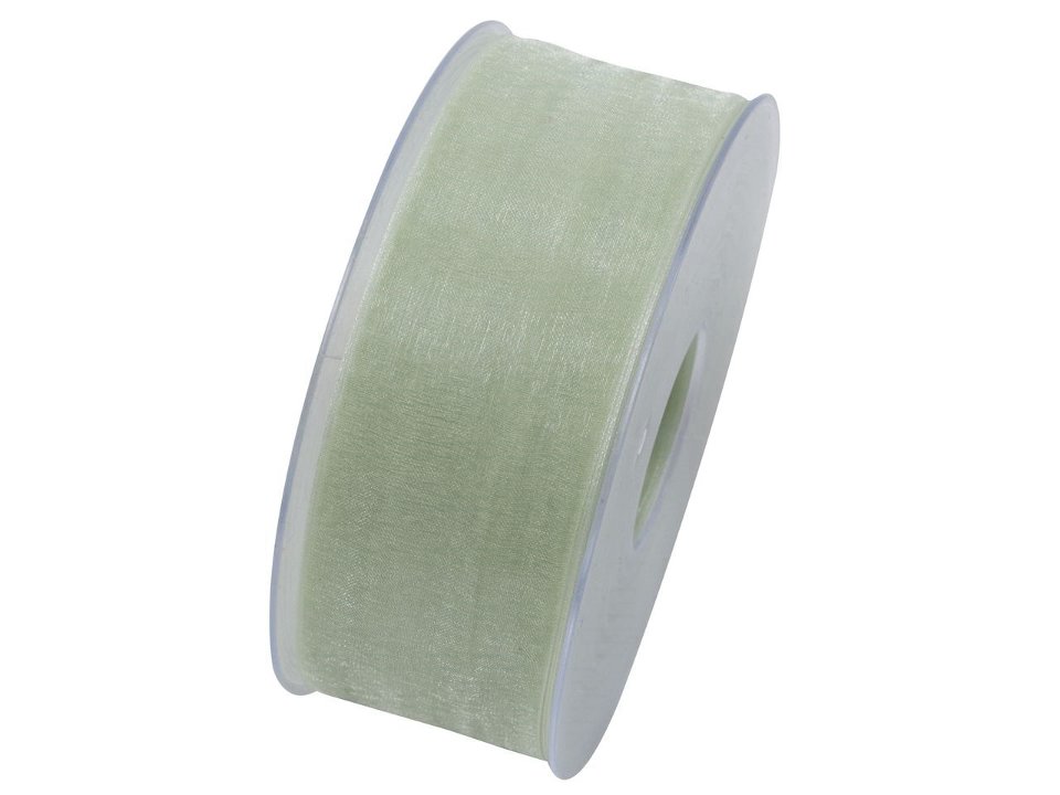 nastro organza verde salvia Goldina 40 mm x 1 mt