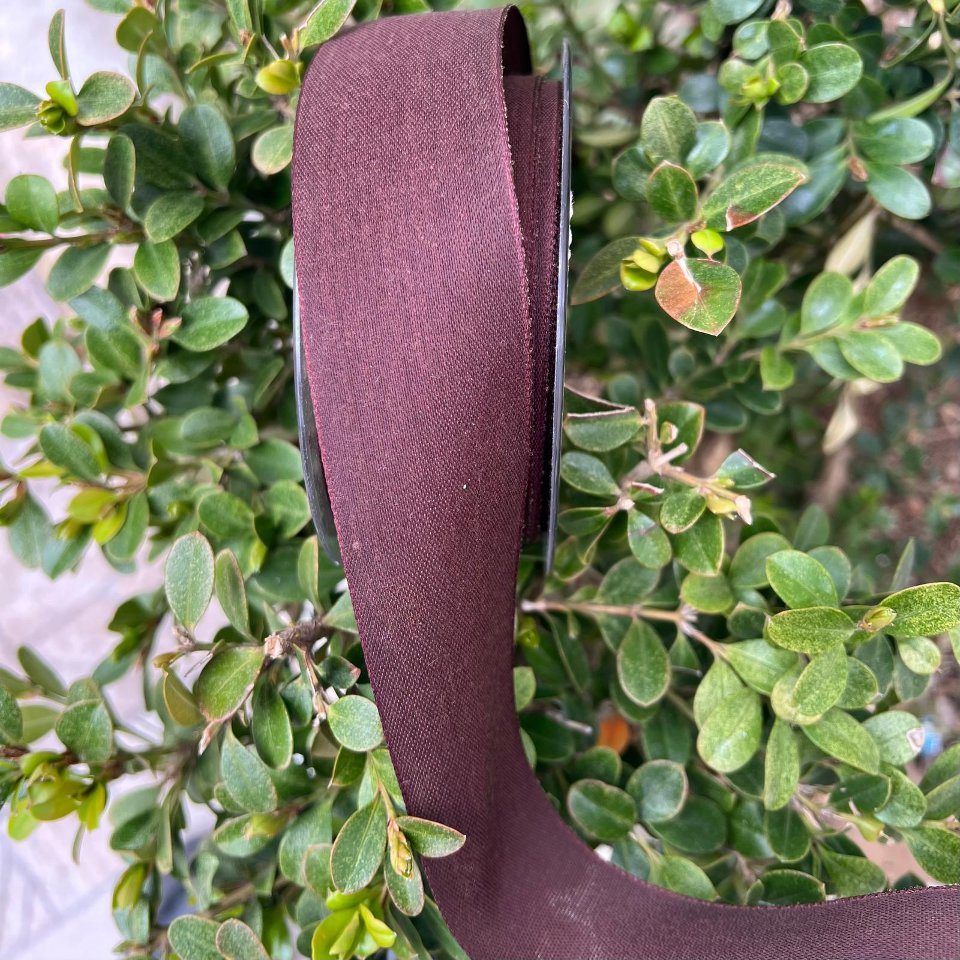 nastro unica tinta marrone Goldina 40 mm  per 1 mt