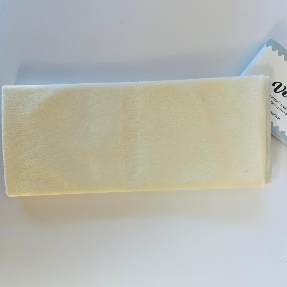 Tessuto Velluto Bianco Stafil 50x68 cm