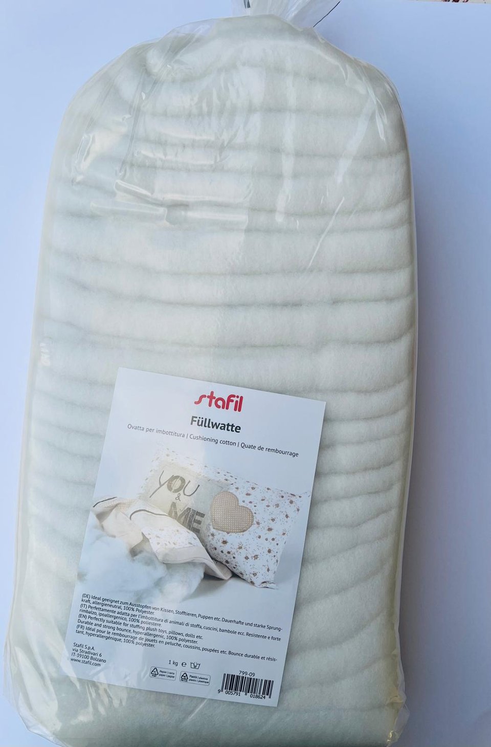 Ovatta da imbottitura Stafil busta da 1 kg