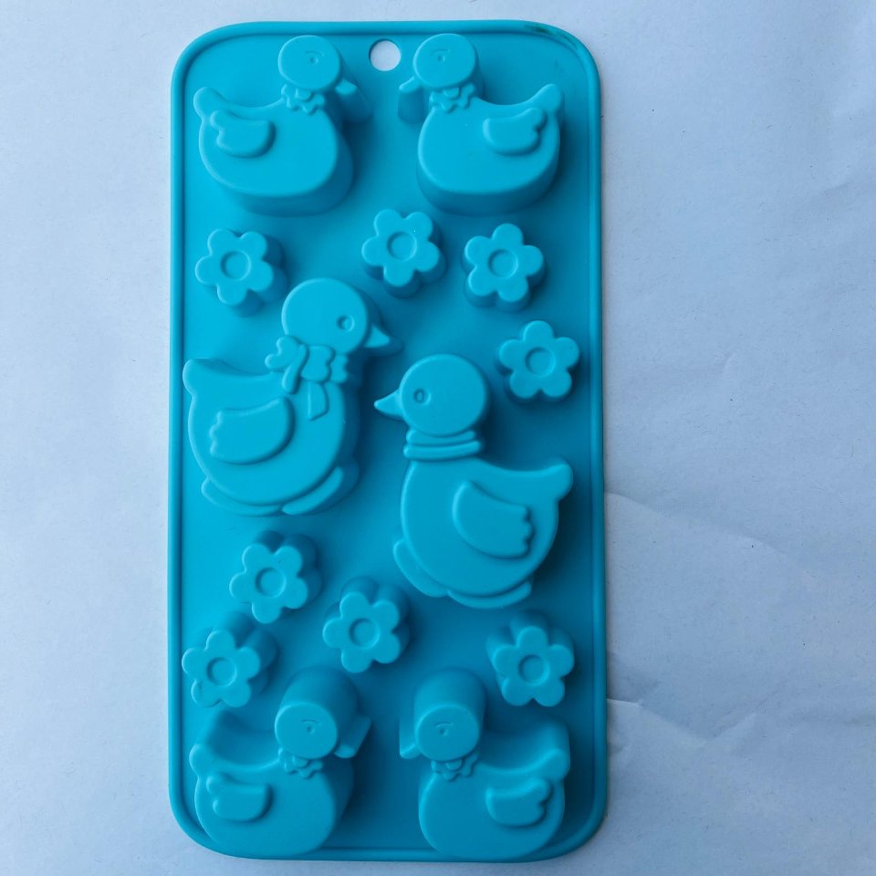 Stampo in silicone - papere hobby fun 20 x 10 cm