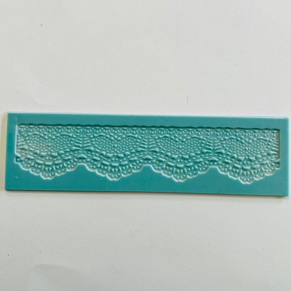stampo per bassorilievo effetto pizzo renkalik 23cm x  6 cm