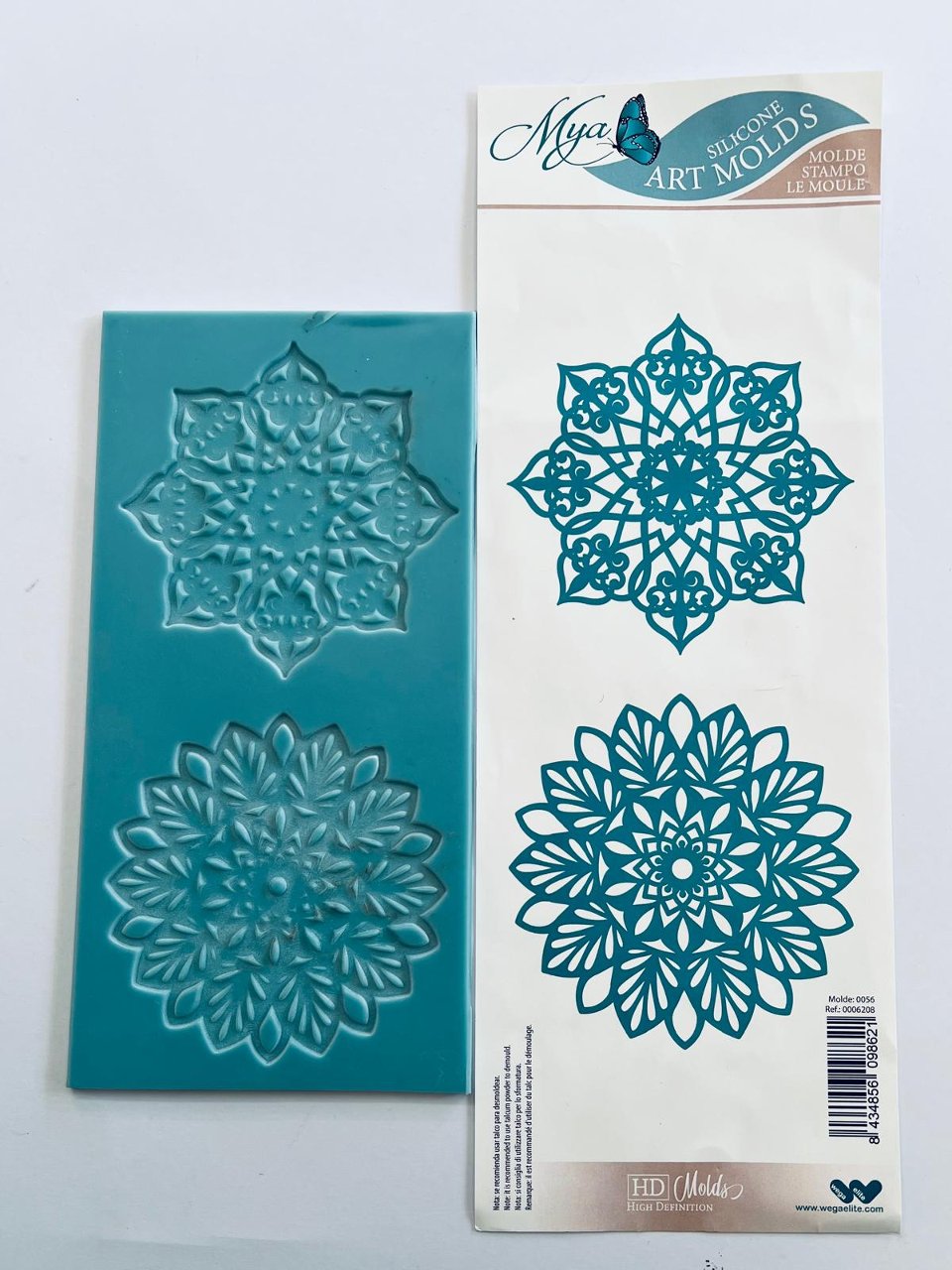 stampo  bassorilievo fiori stilizzati renkalik 19 cm x 9cm