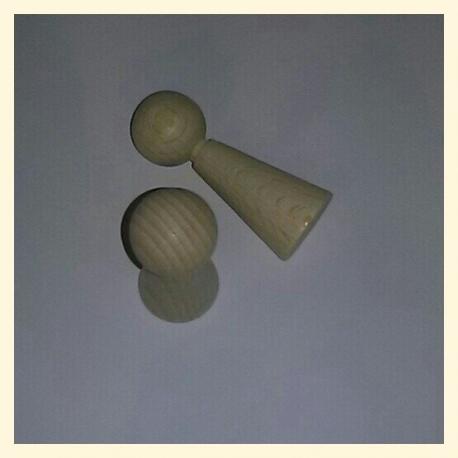 Figura di legno  arti e grafica mm 23x60