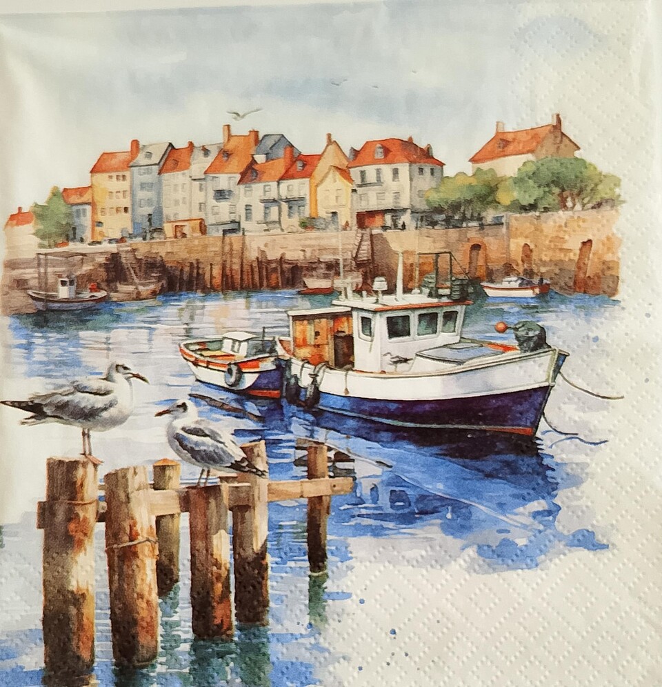 tovaglioli per decoupage paesaggio in riva al mare arti e grafica busta da 2 pezzi 30x30