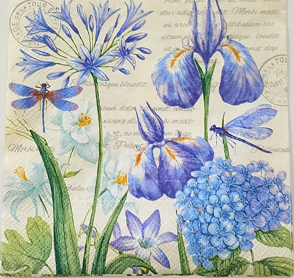 tovaglioli per decoupage iris arti e grafica busta da 2 pezzi  25 x 25 cm