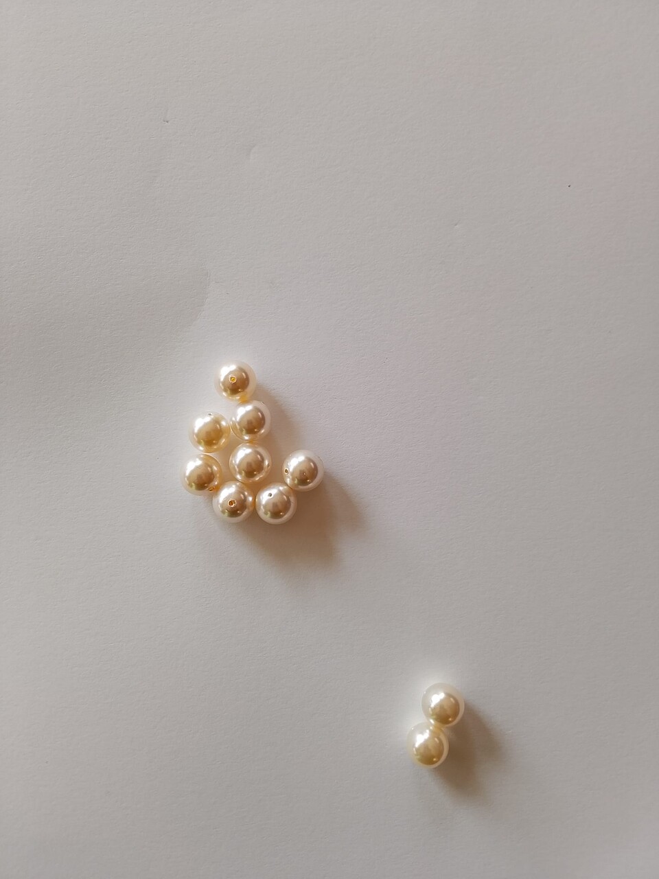 perle swarovski 5810 crystal creamrose light pearl busta da 10 pezzi 10mm