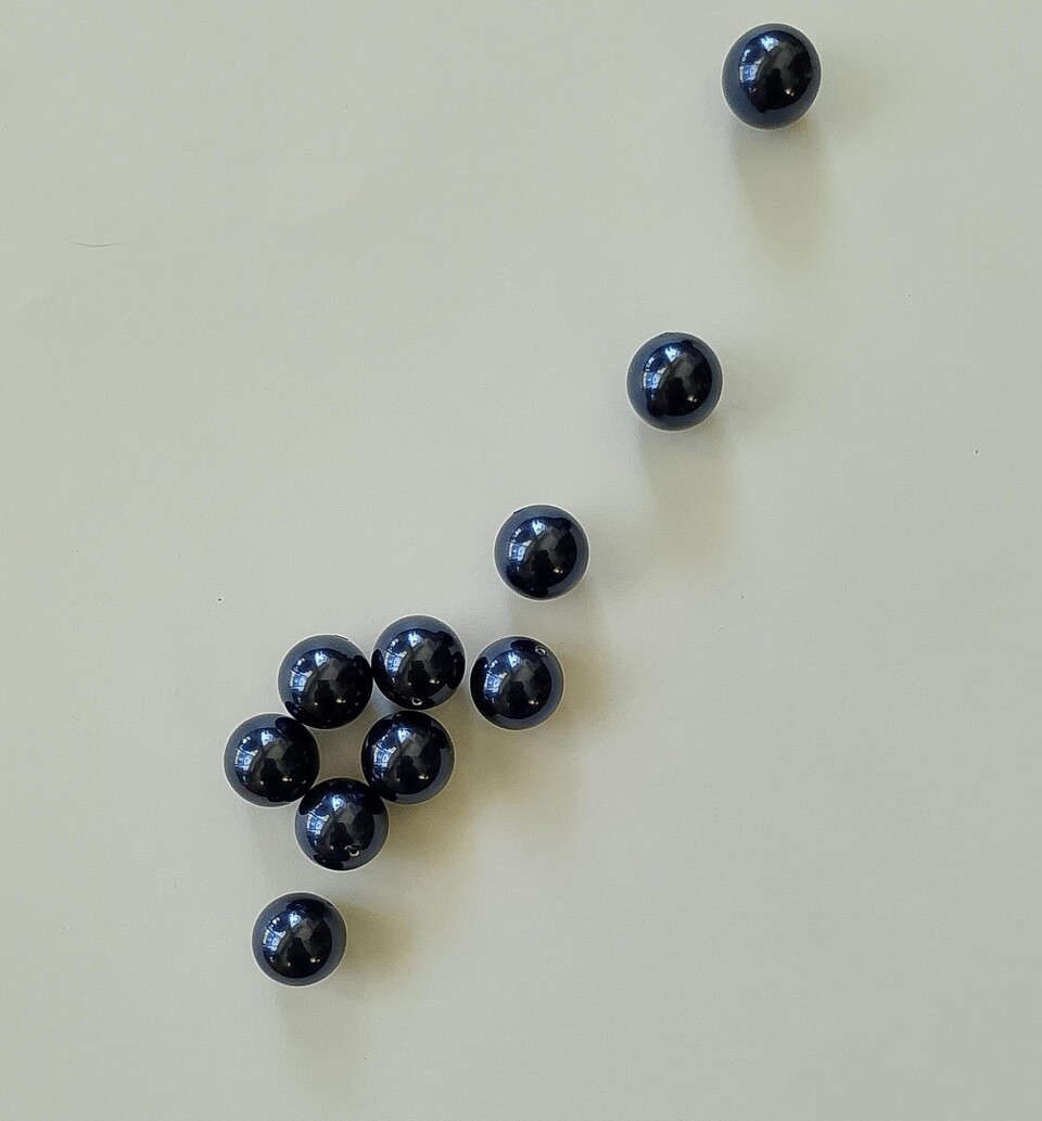 perle swarovski 5810 crystal night blue pearl busta da 10 pezzi 10mm