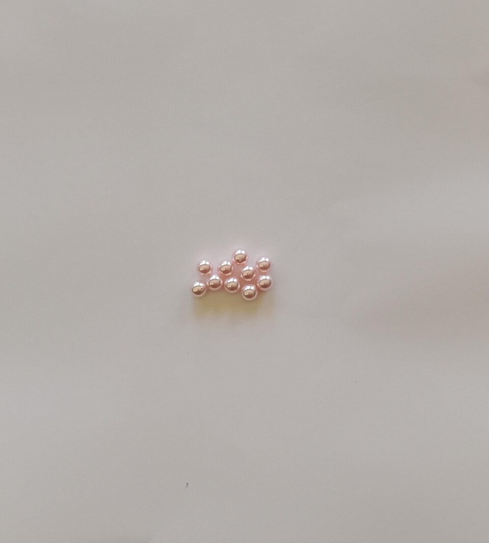 perle swarovski 5810 crystal rosaline pearl busta da 30 pezzi 6mm