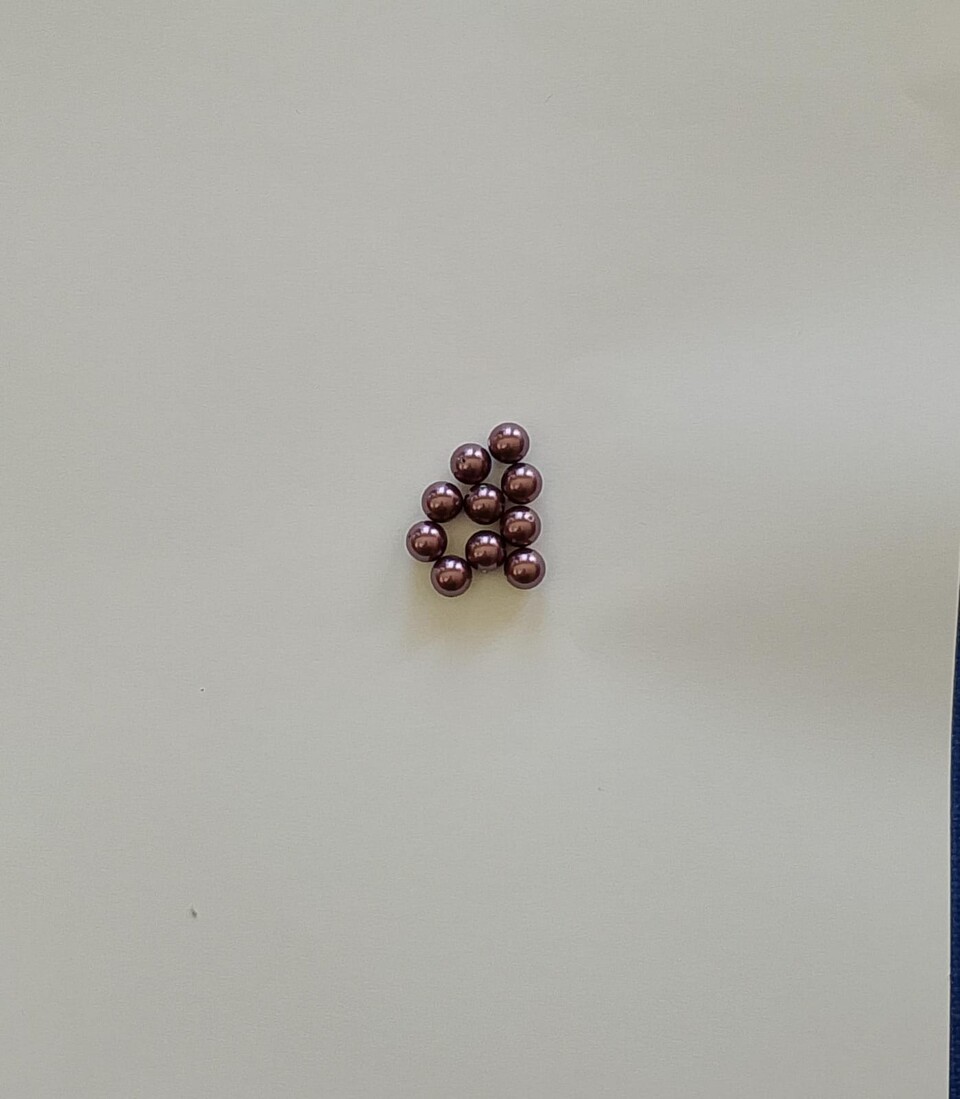 perle swarovski 5810 crystal dark purple pearl busta da 100 pezzi 4mm