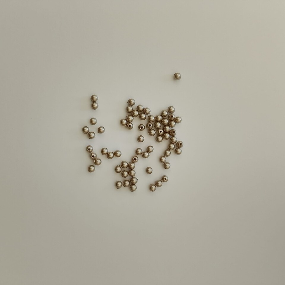 perle swarovski 3mm platinum pearl swarovski busta da 100 pz